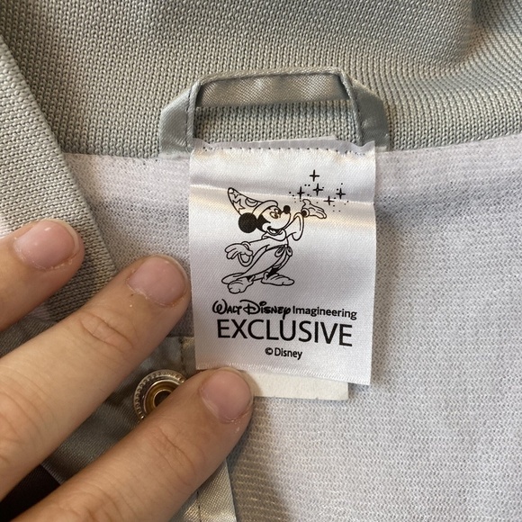 Walt Disney Imagineering Exclusive Large Mickey Disco Silver Varsity Jacket NWT - Picture 6 of 14